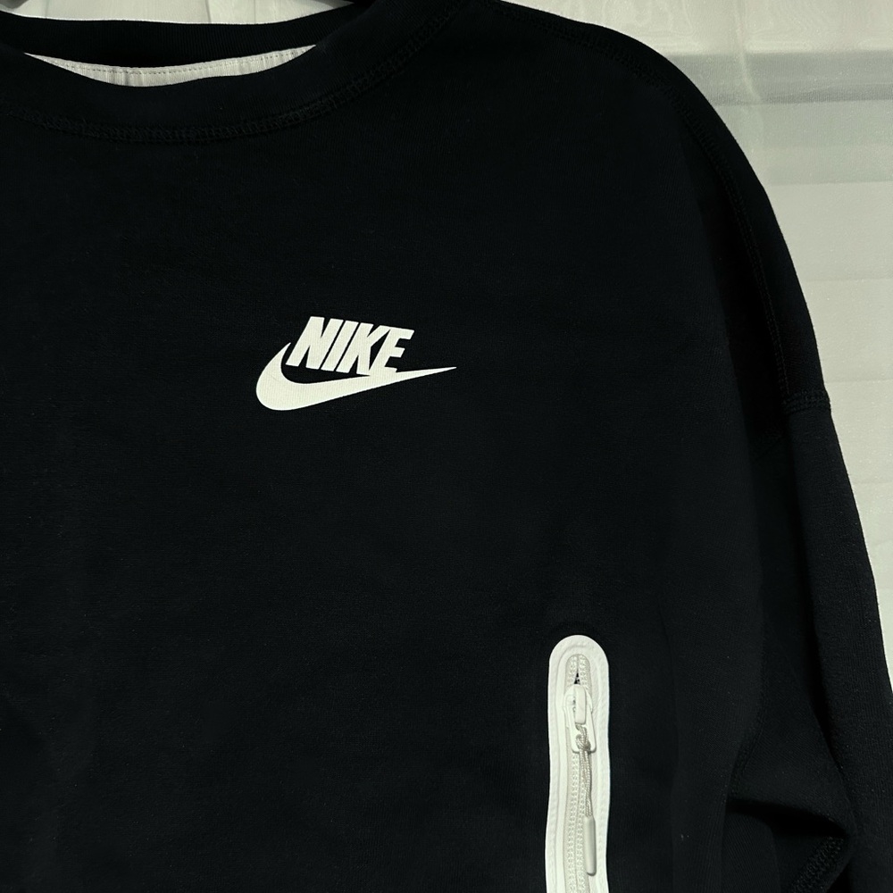 Nike Black Sweatshirt with White Logo